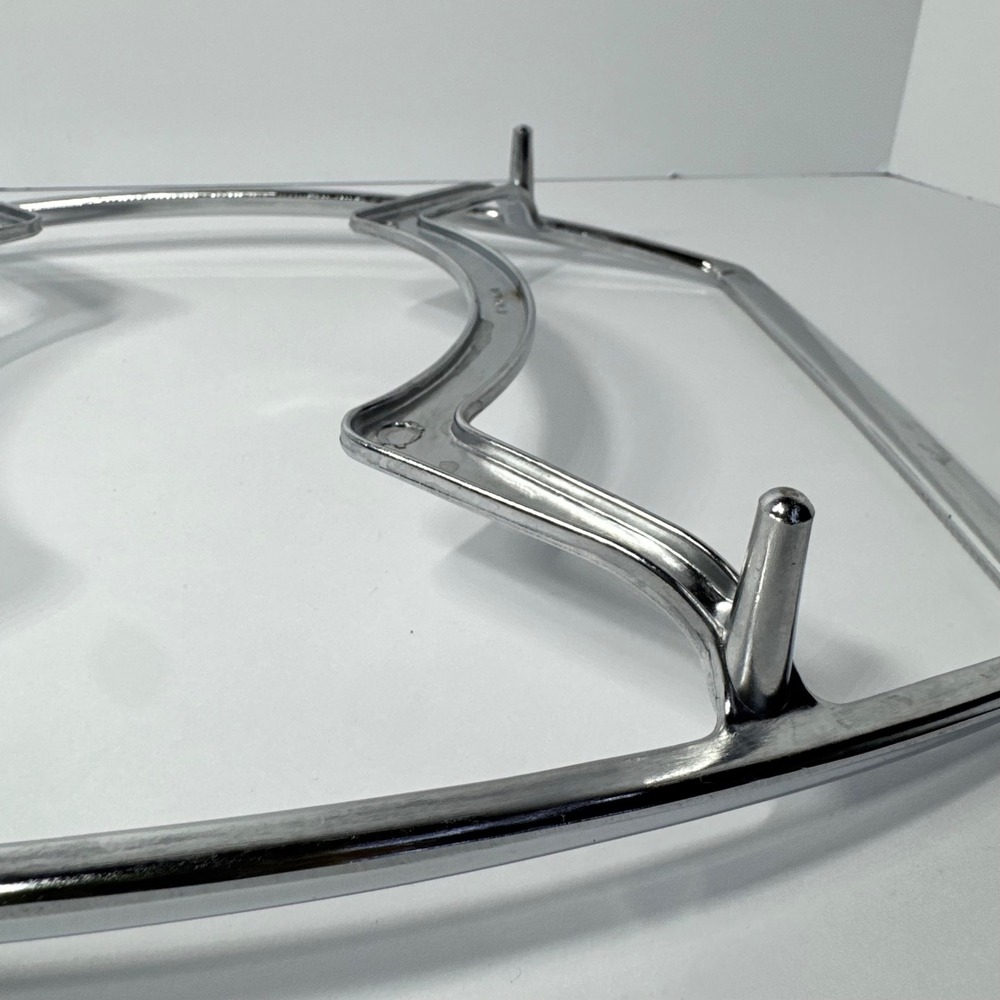 Corning Ware P-10-M-1 Vintage Chrome Casserole Trivet Cradle‎ 10 Inch Silver MCM - Picture 6 of 9